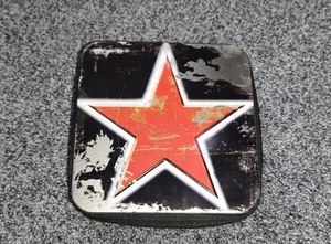 CD / DVD Hülle Tasche Metall Box Wallet Mappe 24 Steckplätze (Stern) - Bild 1 von 2
