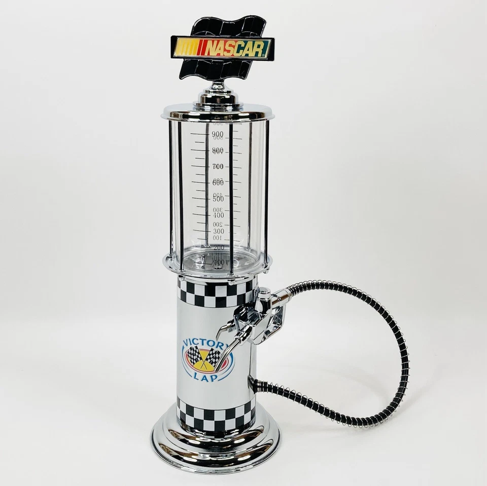 NASCAR ВИДИМЫЙ ГАЗОВЫЙ НАСОС 18 ДЮЙМОВ ЧЕЛОВЕК ПЕЩЕРА WISKEY НАСОС GODINGER ПОБЕДА КРУГ ЧИСТЫЙ - Изображение 1 из 4