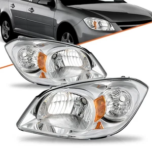 For 2005-2010 Chevrolet Cobalt 07-09 Pontiac G5 Left and Right Headlights Set - Picture 1 of 6
