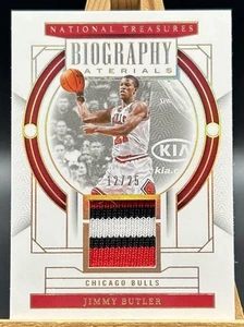 2023-24 Panini National Treasure Jimmy Butler Tri Colour Patch Chicago Bulls /25 - Picture 1 of 2