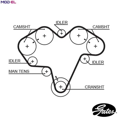 TIMING BELT 5475 FOR ALFA ROMEO LANCIA AR66301/64308/66302/64304/64307 3.0L 168 - Image 1 of 4