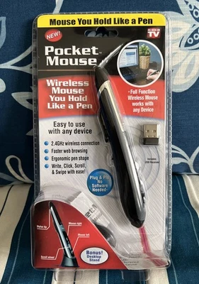 Pocket Mouse Ergonomic Pen Shaped Wireless Mouse As Seen On TV Spark Innovators - Image 1 of 4