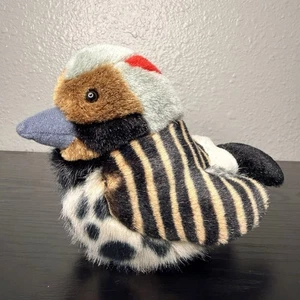 Peluche 7" Wild Republic PLAPADEO DEL NORTE Pájaro carpintero Audubon Birds PROBADO EN SONIDO - Imagen 1 de 8