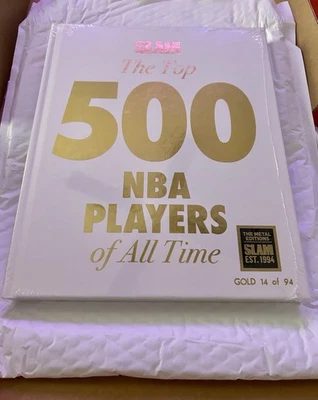 SLAM GOLD METAL: THE TOP 500 NBA PLAYERS OF ALL TIME (/94) IN HAND-Ready 2 Ship! - Image 1 of 4