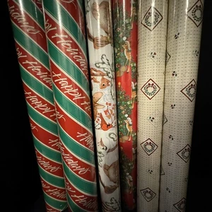 Papel de Envolver Navidad Vintage, SEIS ROLLOS ENVUELTOS [Artículo 927] - Imagen 1 de 8