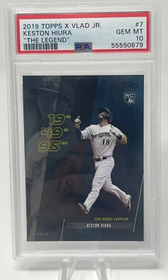 2019 Topps X VLAD JR The Legend RC #7 KESTON HIURA PSA 10 Gem - Image 1 of 2