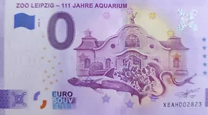 0 Euro Schein Zoo Leipzig 111 Jahre Aquarium XEAH 2022-6 - Bild 1 von 1