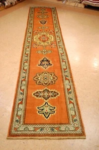 c1930s ANTIQUE RARE UNIQUE DESIGN CAUCASIAN RUG 2'5" x 12'10" RARE KAZAK,SHIRVAN - Picture 1 of 7