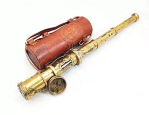 16 Inch Maritime Brass Nautical Telescope Dollond London 1920 Handcrafted Pirate - Picture 1 of 8