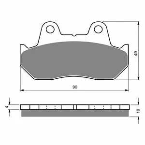 Goldfren Front Brake Pads for Honda CX500 Turbo 1982 (S3 X2) - Picture 1 of 3