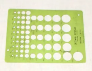 RapiDesign Template 540 Decimal Circles - Picture 1 of 1