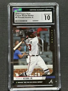 2019 Topps Now Future World Series Ronald Acuna Jr #6 CGC 10 GEM MINT - Picture 1 of 2