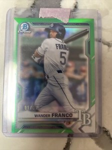 Wander Franco Bowman Chrome Prospects 2021 Green Refractor /99  #BCP-57 eBay 1/1