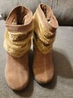 Skechers Womens Brown Suede Boots Size 6 
