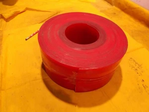 "CINTURÓN PLANO DE URETANO ROJO 1/8"" de espesor x 4 3/4"" de ancho x 50 pies de largo CINTURÓN VAUGHN EE. UU. - Imagen 1 de 4