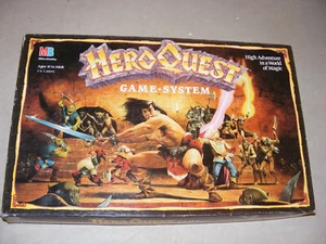 Vintage Hero Quest Board Game Milton Bradley - See Pics - Picture 1 of 3