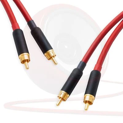 Пара стерео Star-Quad RCA. Twin Phono. Аудиокабель Van Damme. 2 позолоченных RCA - Изображение 1 из 2