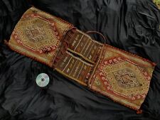 Antique Turkish Kilim Carpet Heybe Horse Bag Scorpion Magic Ethnic Goat Wool Rug