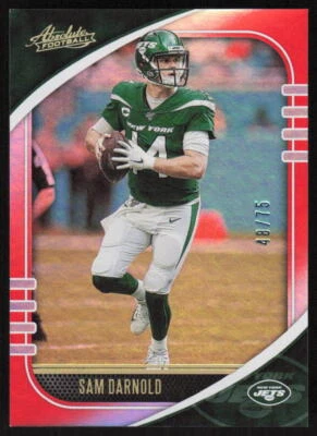 2020 Panini Absolute Spectrum Orange #32 Sam Darnold /75 New York Jets - Image 1 of 2