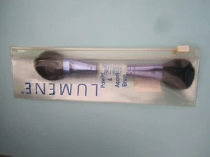 LUMENE POWDER & ACCENT DOUBLE ENDED BRUSH NEW OLD STOCK ALL OVER FACE BRUSH - Picture 1 of 3