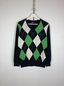 Fred Perry V-Ausschnitt Pullover Pullover Größe M