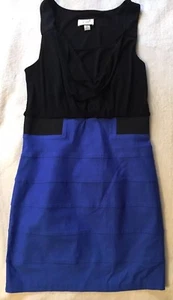 B-Too Byer California Dress Juniors Size XL Blue & Black Sleeveless - Picture 1 of 9