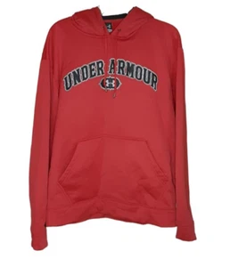 Under Armour Herren Hoodie MD rot schwarz Fronttasche Pullover Sweatshirt Logo/GC - Bild 1 von 5