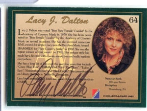 Lacy J. Dalton signed autographed AUTO 1992 Country card #64 Singer - Picture 1 of 2