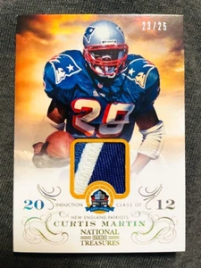 2013 National Treasures Curtis Martin Hall Of Fame Jersey Patch Relic /25 Rare - Picture 1 of 2