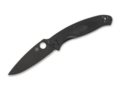 Spyderco Resilience Lightweight Black Blade PlainEdge Taschenmesser ✔️ 01SP1158 - Bild 1 von 3