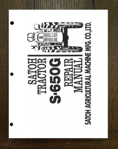 650 Tractor Workshop Service Repair Manual Fits 650G Mitsubishi Satoh s650G - Picture 1 of 18