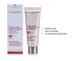 CLARINS HYDRAQUENCH GETÖNTE FEUCHTIGKEITSCREME LSF6 FARBTON 03 Pfirsich 50ml - Bild 1 von 1