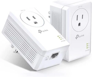 AV1000 Powerline Adapter - Efficient 1000 Mbps Performance & Power Saving Mode - Picture 1 of 9