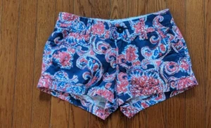 Lilly Pulitzer Sz 00 The Walsh Short, Red White Blue Design - Picture 1 of 5