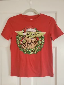 New Star Wars Baby Christmas Yoda Youth Medium Old Navy Size 8 Jedi Master Tee - Picture 1 of 4