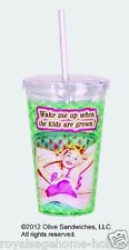 Wake me up when the kids are grown Insulated Travel Cup w/straw 16 oz 16109