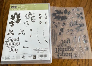 Juego de Navidad Stampin Up BUENAS NUEVAS Fotopolímero Adhesivo - Imagen 1 de 1