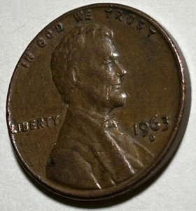 1963 D Lincoln Memorial penny Offset Rim Good Condition L on Edge Error -(RARE)- - Picture 1 of 20
