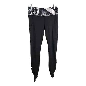 Lululemon Women's 4 Speed Tight IV Brushed Athletic Leggings Black Pull-On Sz 4 - Picture 1 of 11