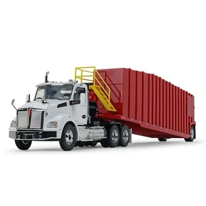 First Gear 10-4275 1:34 Kenworth T880 Winch Truck & Trailer in White/Viper Red - Picture 1 of 1
