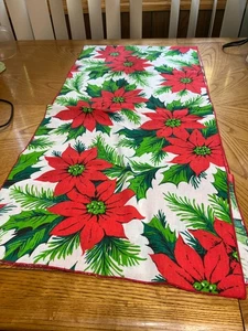 VINTAGE WEIHNACHTEN TISCHLÄUFER MIT SPITZSTERN 17" MAL 68" - Bild 1 von 2
