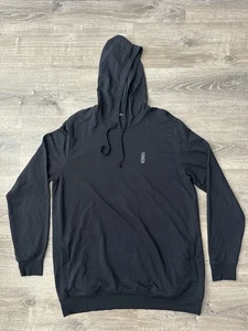 Travis Mathew Hoodie Pullover Men XL Black Kangaroo Pocket Graphic - Picture 1 of 9