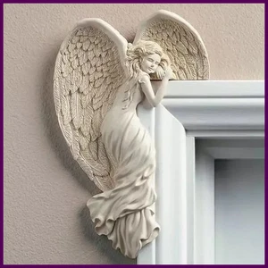Angelo Ali Regalo Casa Resina Artigianale Porta Cornice Ornamento Interno ed Esterno Giardino - Foto 1 di 22