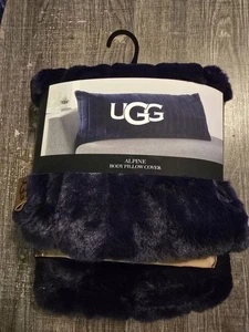 UGG Polarkörper Kissenbezug, 20"x 54" Fuzzy Ribbed Navy Kissenbezug - Bild 1 von 4