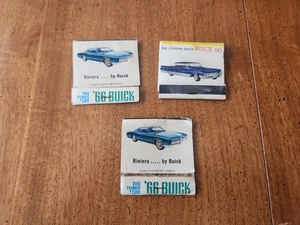 Vintage Streichholzheftchenhüllen - Bassett Buick Redding CA 66 Riviera 3er Set - Bild 1 von 3