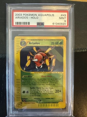 Ariados H03/H32 Aquapolis Holo PSA 9 - Image 1 of 2