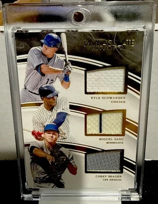 2016 Panini Immaculate, Immaculate Trio Players Schwarber Seager Sano  — 第 1/2 张图片