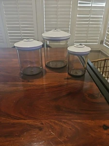 Food Saver KY-135/124/114 Vacuum Container & Lid Smoke 80/50/25 Oz - Picture 1 of 11
