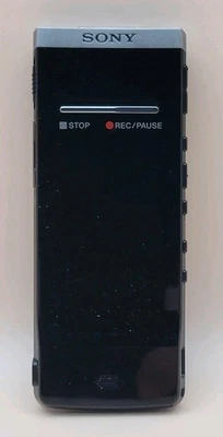 *BATERÍA MUERTA* Grabadora IC estéreo Sony 4 GB ICD-TX50 (Importación japonesa) - Negra Foto 1 de 4