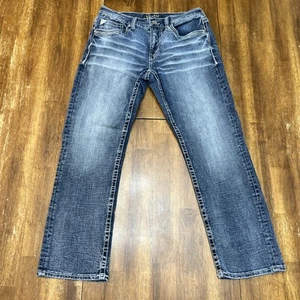 Salvage Buckle Jeans Herren 32 S Mayhem Straight Stretch Denim Dark Wash 32x30 - Bild 1 von 21